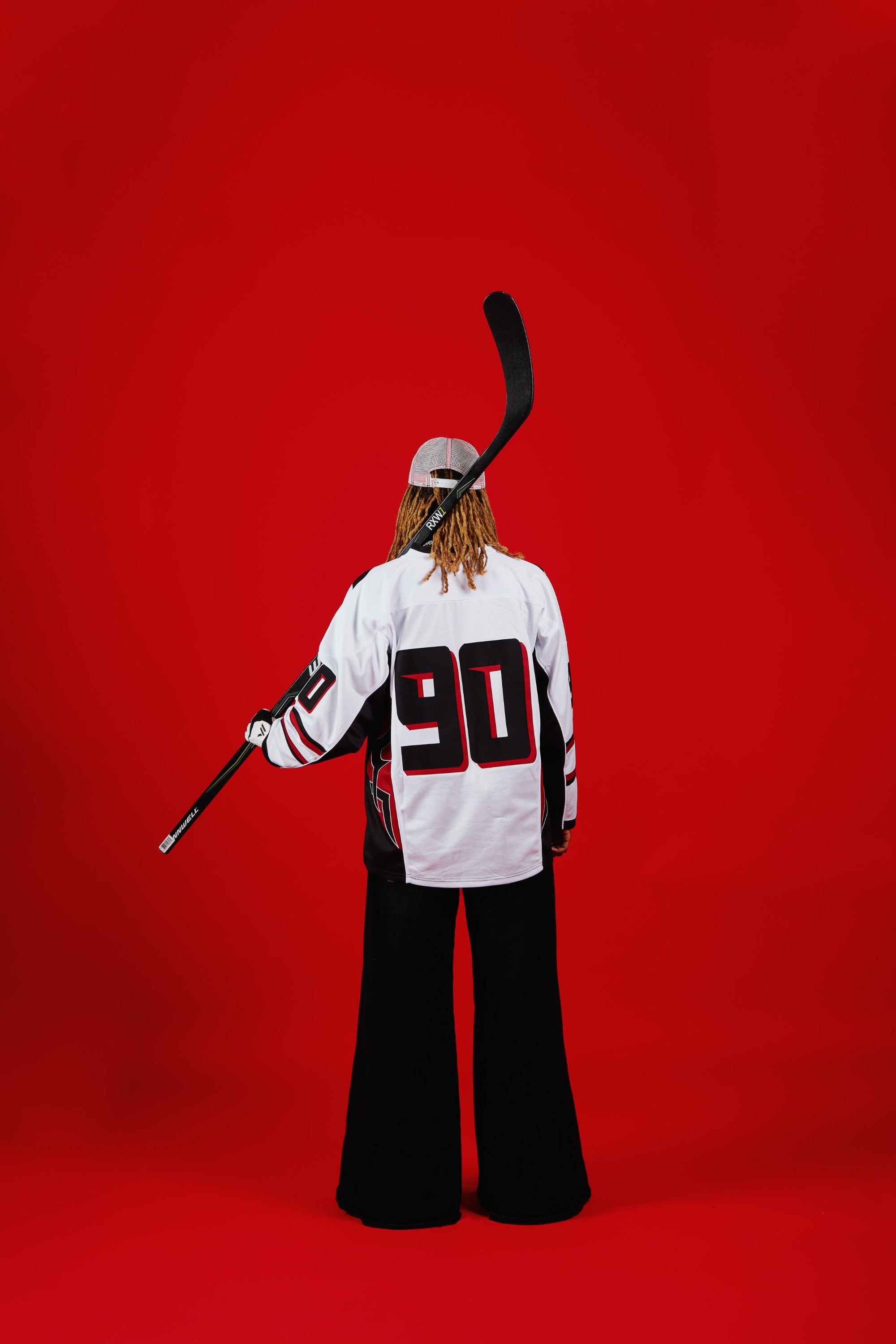WHITE TOP ICE HOCKEY DAWG JERSEY