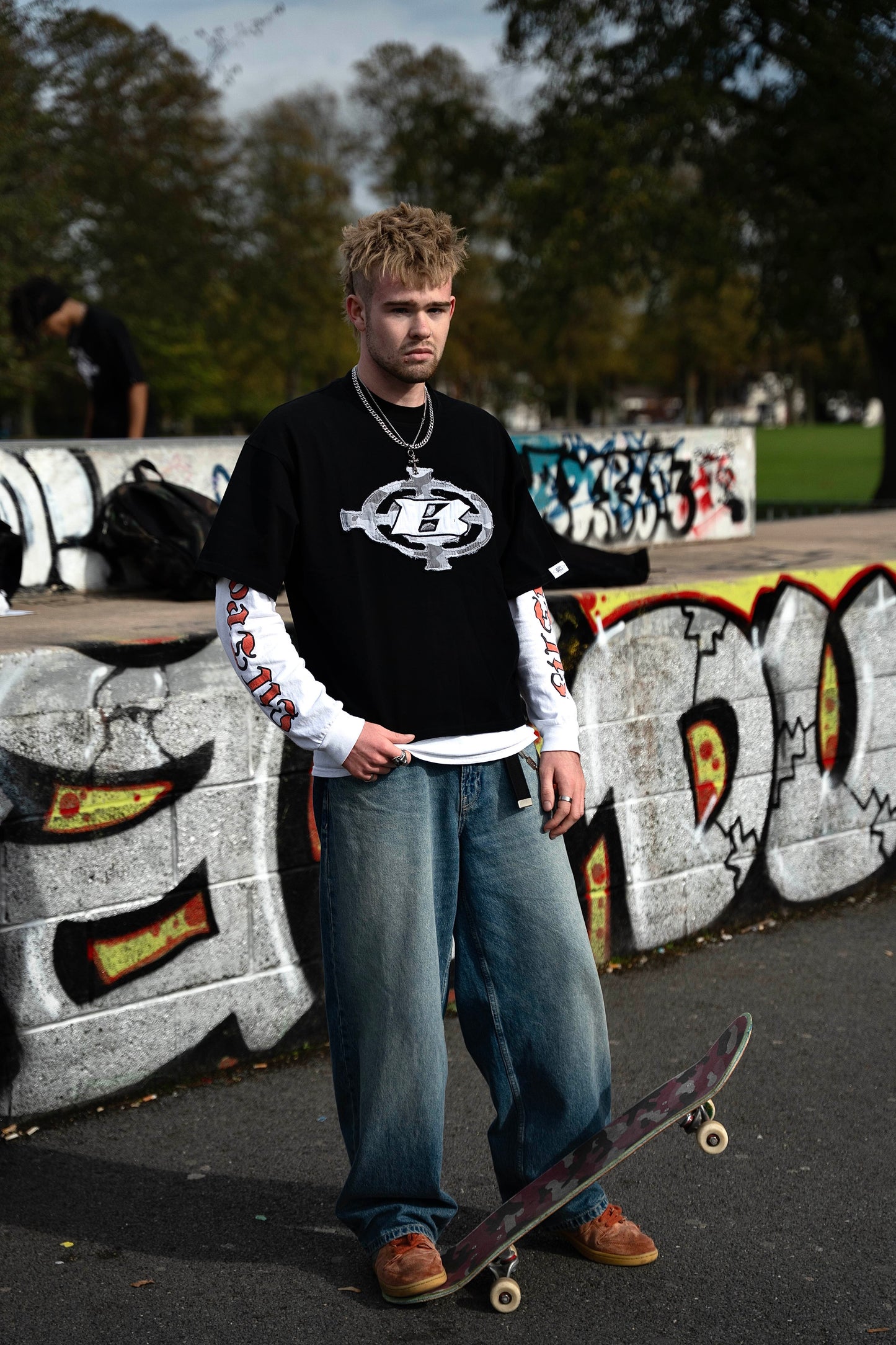 BLOCK RUNNER TEE - CAMO PRINT