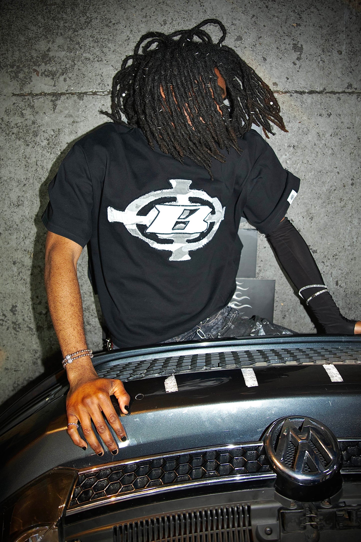 BLOCK RUNNER TEE - CAMO PRINT